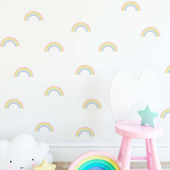 Pastel Rainbow Wall Stickers