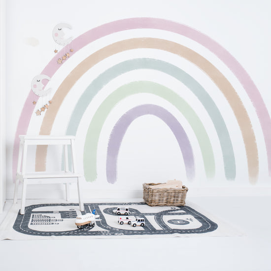 Large Watercolour Rainbow Wall Sticker