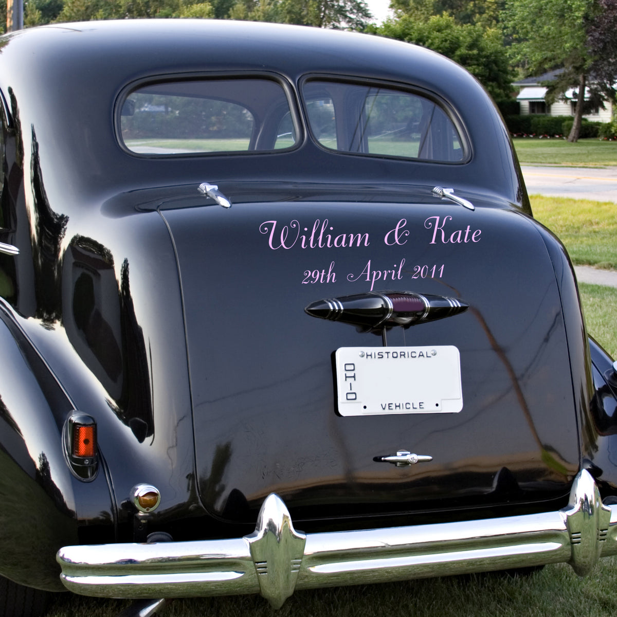 Personalised Wedding Vehicle Sticker Decals