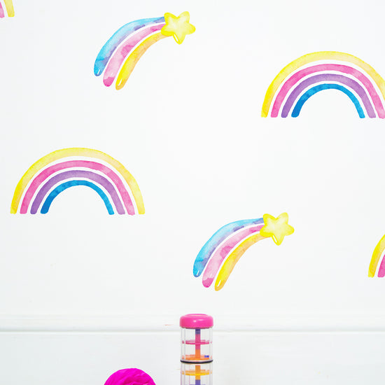 Rainbow Shooting Star Wall Stickers
