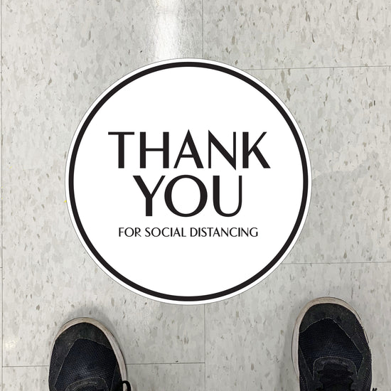 Simple Thank You Floor Graphics