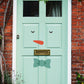Snowman Face Front Door Sticker