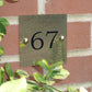 Personalised Brass House Sign