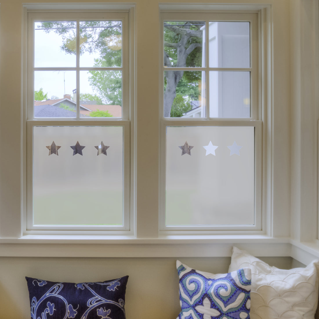 Stars Frosted Window Film
