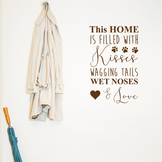 This home is filled with kisses wall sticker